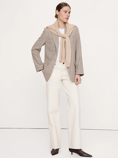 Boyfriend Italian Flannel Blazer