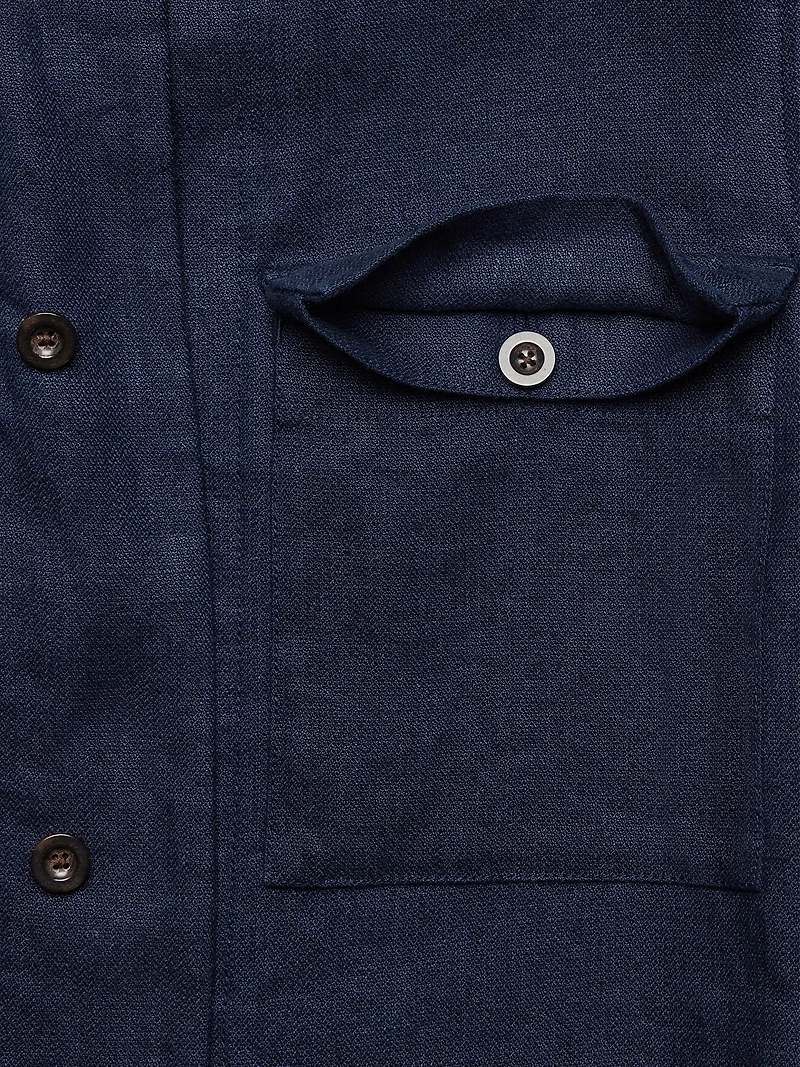 Linen Four-Pocket Shirt Jacket