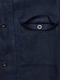 Linen Four-Pocket Shirt Jacket