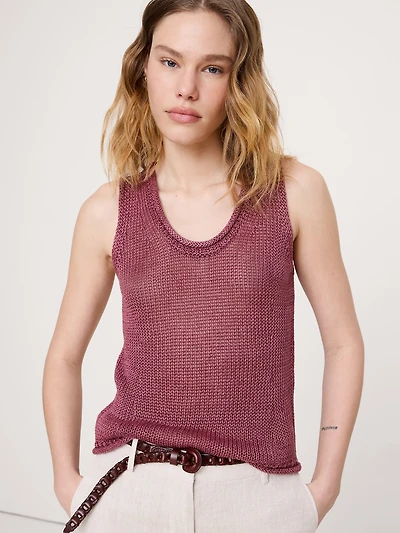Heirloom Linen Sweater Tank