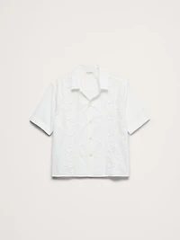Relaxed-Fit Embroidered Cotton Resort Shirt