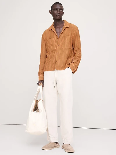 Striped Knit Resort Shirt