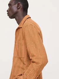 Striped Knit Resort Shirt