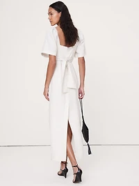 Linen Sweetheart Maxi Dress