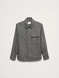 Linen Four-Pocket Shirt Jacket