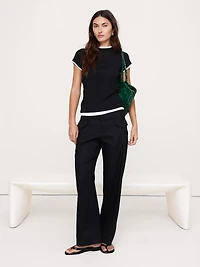 Airy Cotton Layered T-Shirt