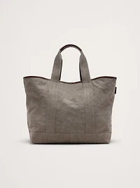 Canvas & Suede Weekend Tote