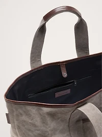 Canvas & Suede Weekend Tote