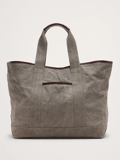 Canvas & Suede Weekend Tote