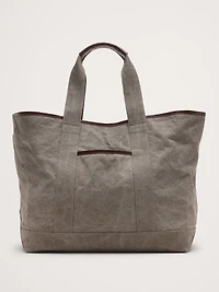 Canvas & Suede Weekend Tote