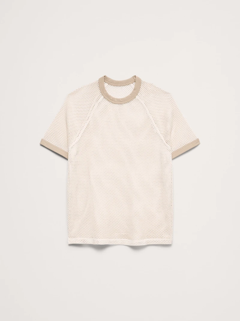 Cotton Mesh T-Shirt