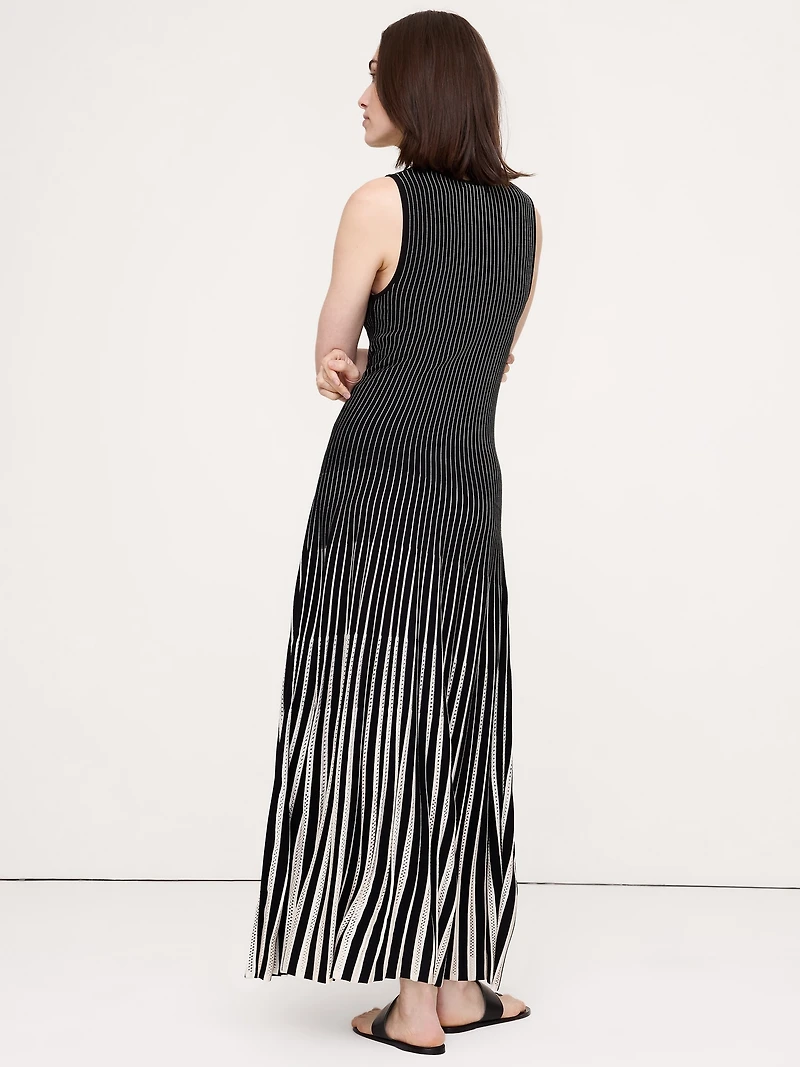 Sculpted Eyelet Maxi Dress