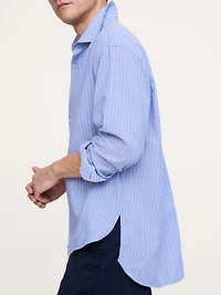 Relaxed-Fit Stripe Seersucker Shirt