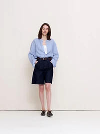 Low-Rise Denim Bermuda Short