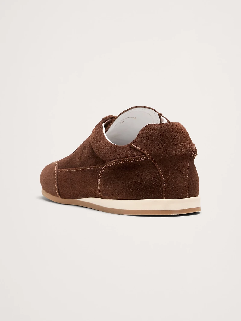 Italian Suede Low-Pro Sneaker