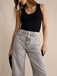The Icon Classic Wide-Leg Crop Jean