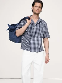Relaxed-Fit Double-Breasted Resort Shirt