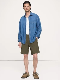 The Weekender 9" Pull-On Short in Cotton