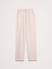 The Getaway Straight-Leg Pull-On Pant Linen