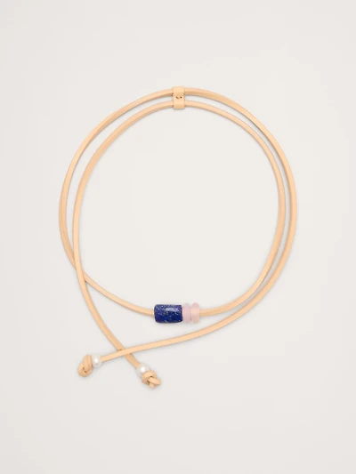 Lapis Cord Necklace