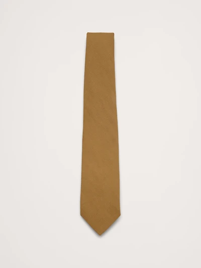 Linen-Cotton Slub Tie