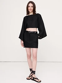 Linen Mini Skort
