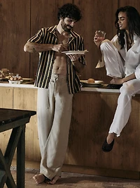 Relaxed Linen Utility Beach Pant