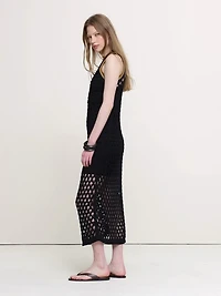 Cotton Crochet Maxi Dress