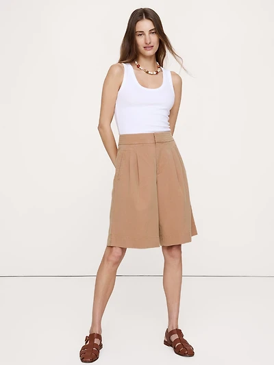 TENCEL™-Cotton-Linen Bermuda Short