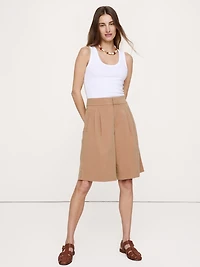 TENCEL™-Cotton-Linen Bermuda Short