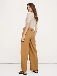 High-Rise Straight-Leg Fisherman Pant