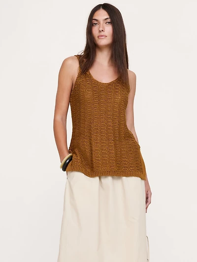 Coastal Cotton Scoop-Neck Sweater Tunic