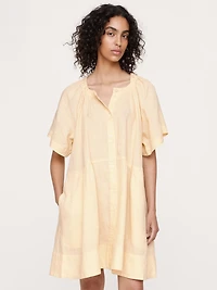 Button-Up Mini Dress