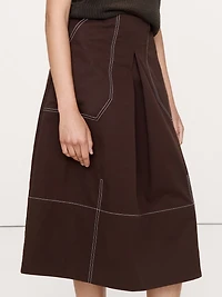 Barrel Midi Skirt
