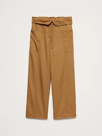 High-Rise Straight-Leg Fisherman Pant