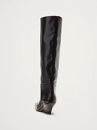 Italian Leather Knee-High Boot