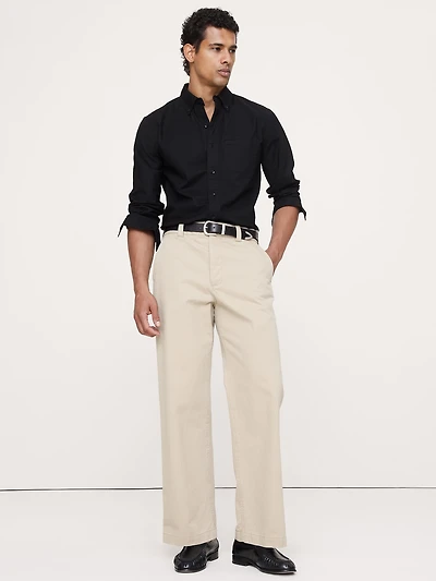 Standard-Fit Cotton Oxford Shirt