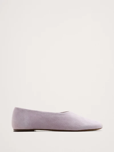 Italian Suede Ballet Flat