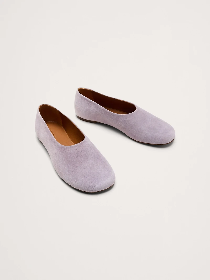 Italian Suede Ballet Flat