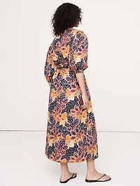 Lightweight Cotton Wrap Maxi Dress