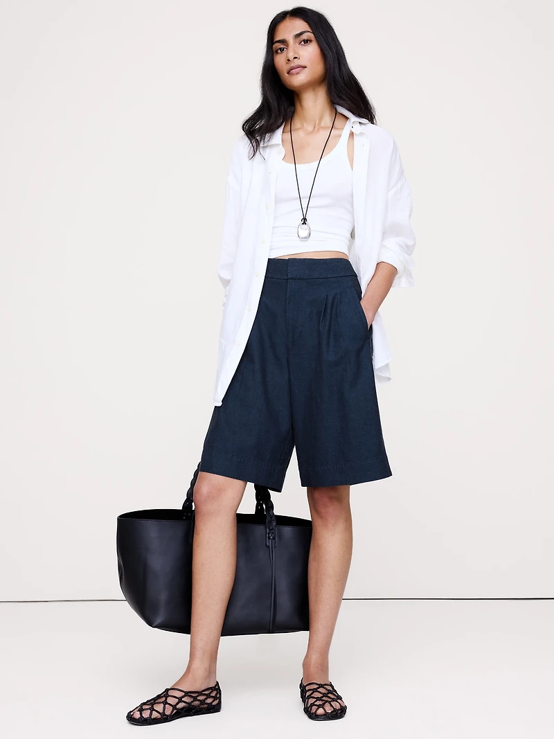 TENCEL™-Cotton-Linen Bermuda Short