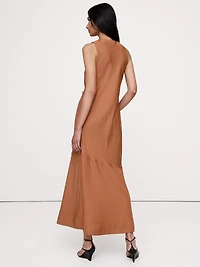 Viscose Buttoned Midi Dress