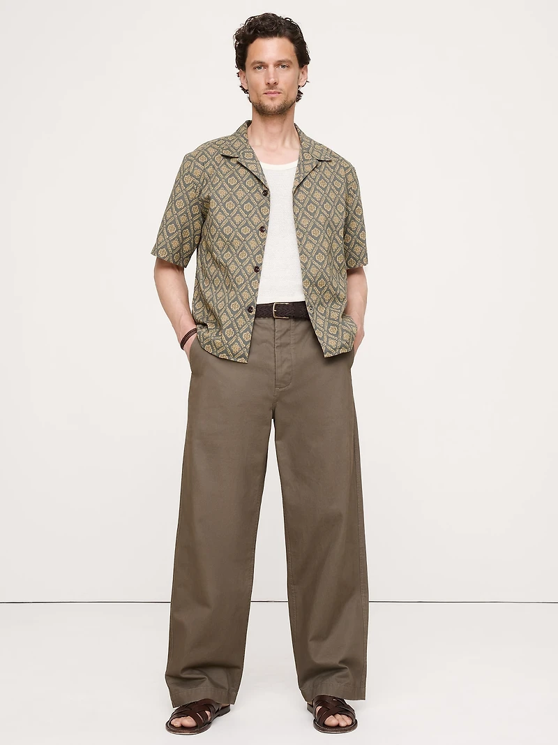 Relaxed-Fit Cotton Poplin Resort Shirt