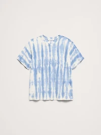 Cotton Slub Boyfriend Crew-Neck T-Shirt