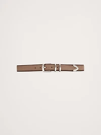 Western Nubuck Leather Belt