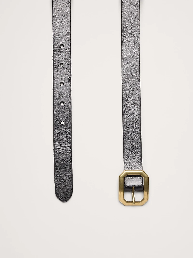 Geometric-Buckle Belt