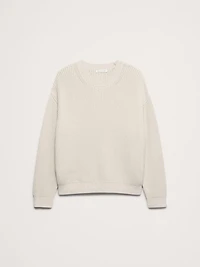 Ribbed Cotton Crew-Neck Sweater