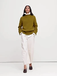 Oversized Chunky Cotton Tunic Sweater