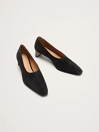 Italian Suede Court Heel