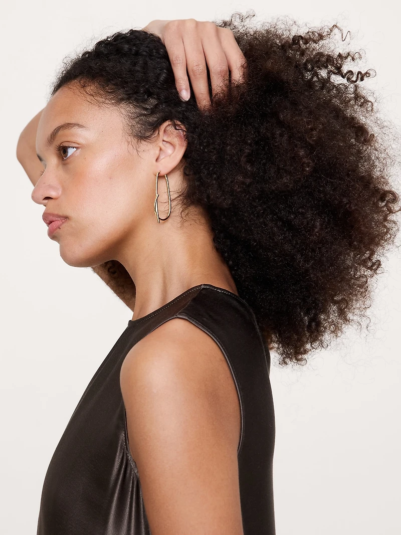 Large Knotted Hoop Earrings